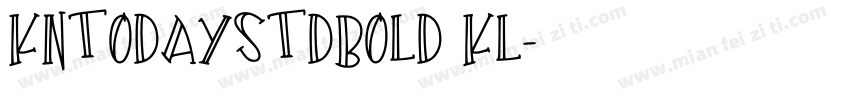 kntodaystdbold kl字体转换